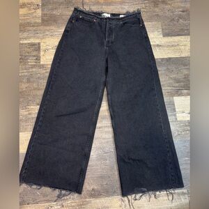 Frame Black Wide Leg Jeans size 29